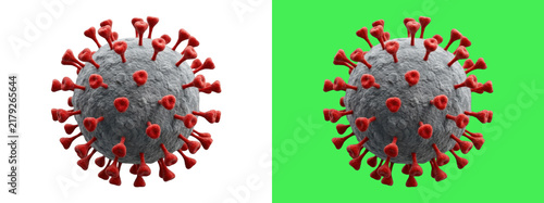 Obraz na płótnie 3D render of virus cell