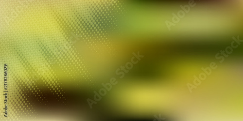Green Abstract Blurred Background With Halftone Dot Texture and Soft Gradient Bokeh Effect