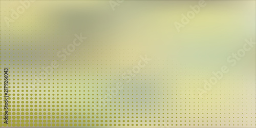 Green Abstract Blurred Background With Halftone Dot Texture and Soft Gradient Bokeh Effect
