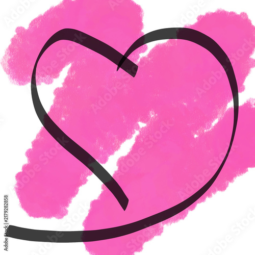 pink heart on a pink background