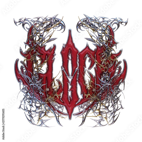 Chrome Tribal 3d and Silver