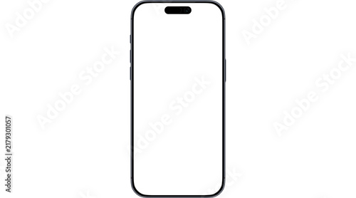 Obraz na płótnie iphone, 17, pro, max, 16, 15, 18, png, mockup, mock up, isolated, blank, mobile, screen, png on transparent cutout,