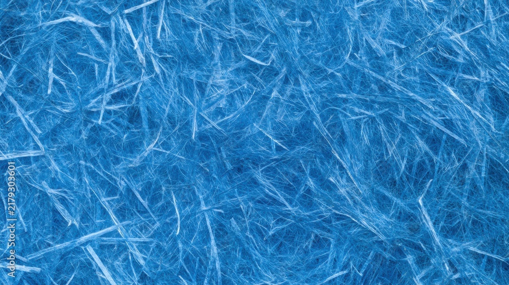 Obraz premium Blue recycled paper with visible fibers forming a tactile surface suitable for crafts and designs in a natural setting.