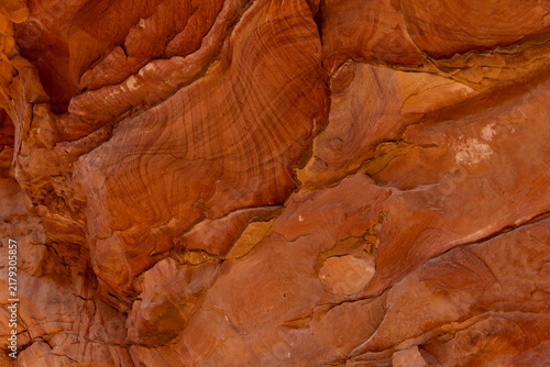 Obraz na plátne Layered red sandstone rock texture