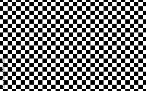 Fotografie Black and white checker pattern vector illustration