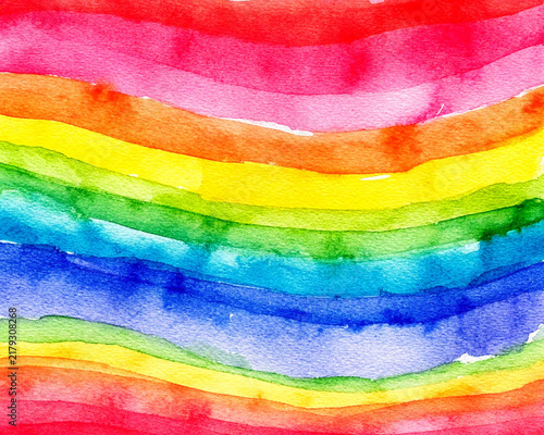 Watercolor abstract rainbow background Decorative wallpaper Colorful pattern