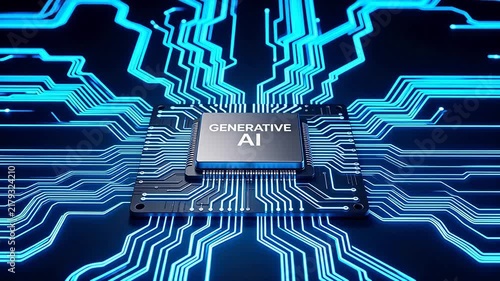 Circuit board with generative AI chip