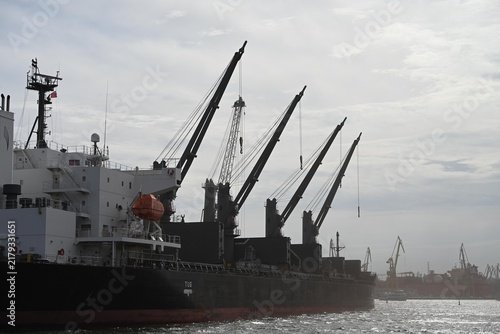 Shipyard cranes in Stocznia Gdańsk