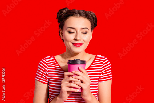 Принти на полотні Close-up portrait of her she nice cute attractive lovely winsome sweet tender ch