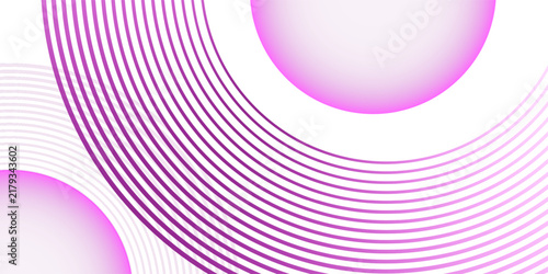 Minimalist Concentric Line Pattern on a White and Purple Background.