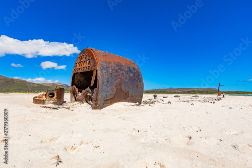 Fotografie SS Kakapo shipwreck on the coast of Cape Town, South Africa