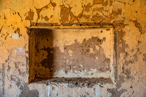 Ruins of Uintjiesbos farmstead, colonial heritage site in the Tankwa Karoo