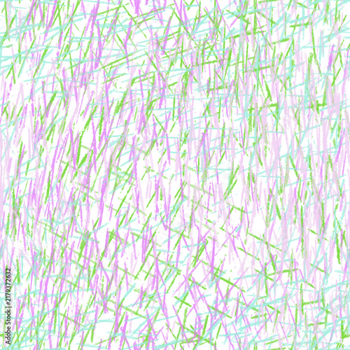 Abstract Green, Purple, and Blue Scribble Lines Seamless Background