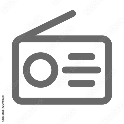 vector portable radio icon