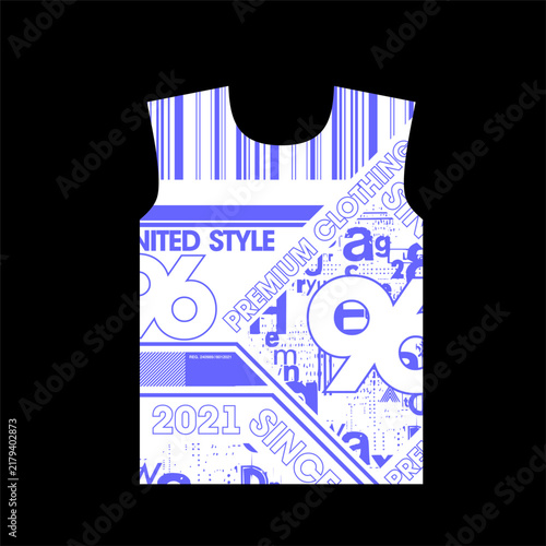 premium clothing abstract pattern tshirt design