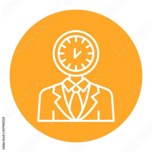 Cuadro en lienzo Workaholism Icon