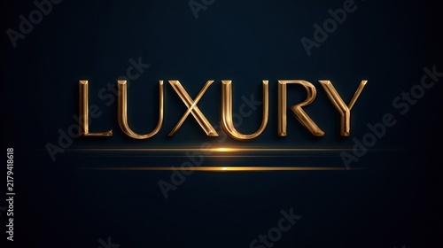 Luxury navy background featuring ornamental golden typography with a subtle glow, high contrast design ideal for festive occasions and elegant presentations