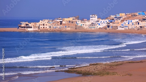 Tifnit fishing village, Morocco. Views of Morocco in February.