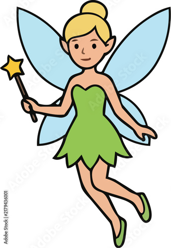 little fairy with a butterfly
