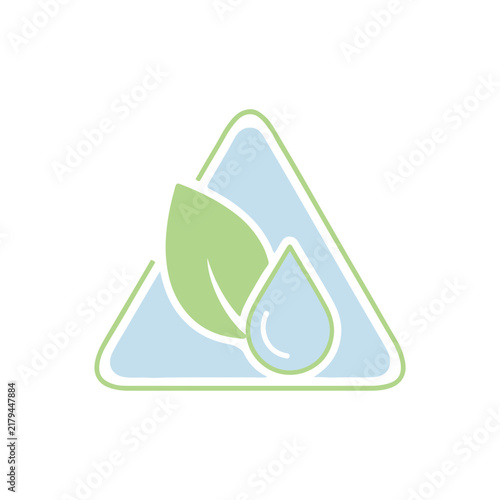 Eco Friendly Triangle Logo Design Vector Concept