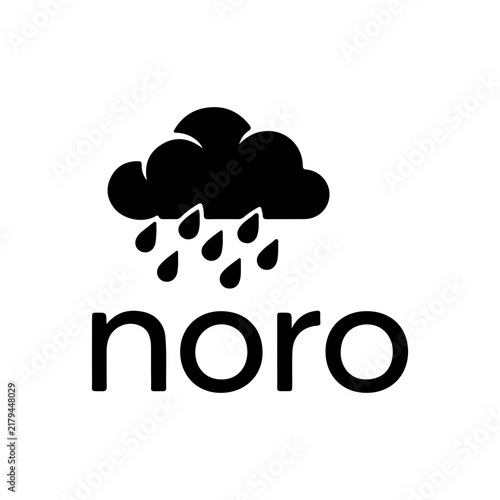 rain cloud weather logo vector silhouette