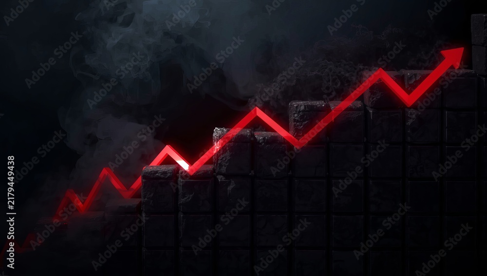 Obraz premium Businesswoman Analyzing Financial Data and Growth Charts