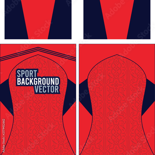 Abstract Sports Jersey Sublimation Design with Geometric Graphic Pattern for Athletic Apparel