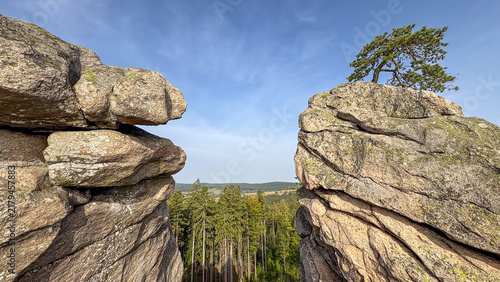 Unique Rock Formation Split Between Scenic Valleys