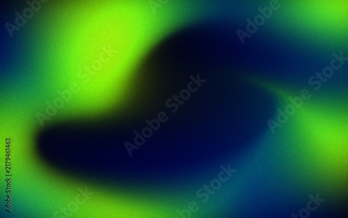 Abstract Green Blue Gradient Background with Dark Blurred Glow and Neon Texture