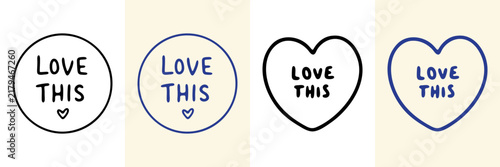 Love And Approval Icons Hand Drawn Doodle Icon Set. Symbols Expressing Affection Sketch Symbol Collection. Social Media And Digital Communication Marketing And Branding. Isolated Vector Illustration