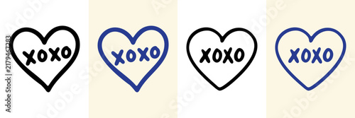 Love And Affection Symbols Hand Drawn Doodle Icon Set. Expressions Of Love Sketch Symbol Collection. Romantic And Friendly Affection For Greeting Cards And Social Media. Isolated Vector Illustration
