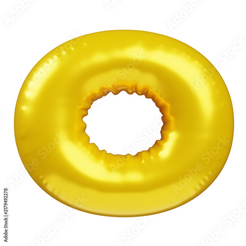 Quadro su tela Inflated Letter O 3D Render