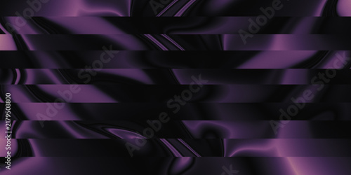 Smooth dark purple liquid silk waves and horizontal stripes create a luxury original digital artwork background.