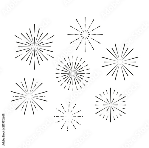 Monochrome Festival Fireworks, Minimalist Firework