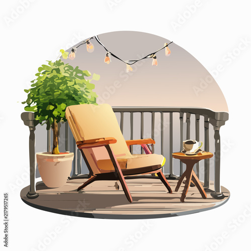Balkon als Wohlfühloase