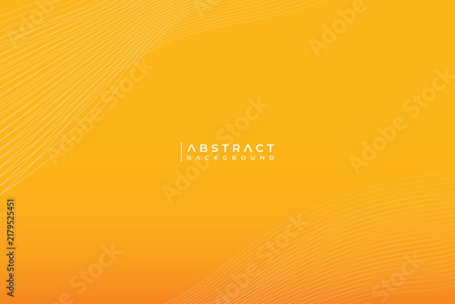 Abstract Yellow and Orange Gradient with Wavy Lines Background