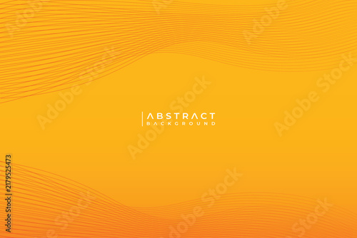 Abstract Orange Gradient Wavy Lines Background
