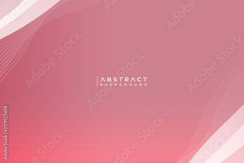 Abstract Pink Gradient Background with Wavy Lines