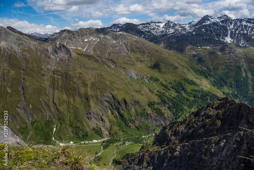 Blick zur Schobergruppe mit dem Berggipfel Böses Weibl