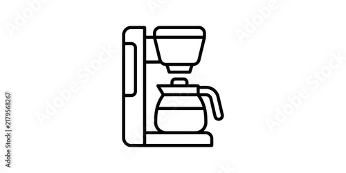Cuadro en lienzo Automatic coffee maker machine for morning brewing and kitchen appliances