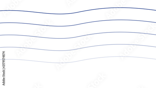 Minimalist wavy line pattern in corporate navy blue on white background