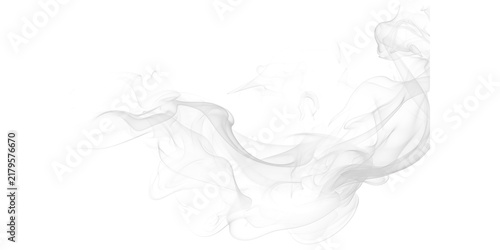 Принти на полотні Abstract smoke swirl isolated on transparent background
