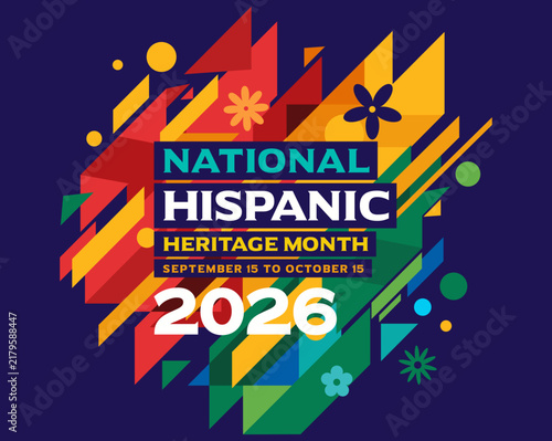 Hispanic Heritage Month 2026, 
background, social media post, web banner, blog post