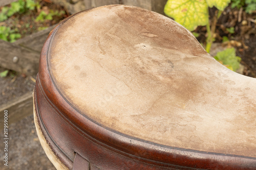 Side Saddle Seat and Cantle. Equestrian horse tack. Ladies saddle.