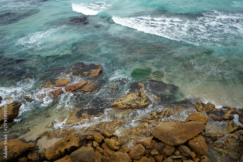 Transparent waters at Bondi beach, Sydney.