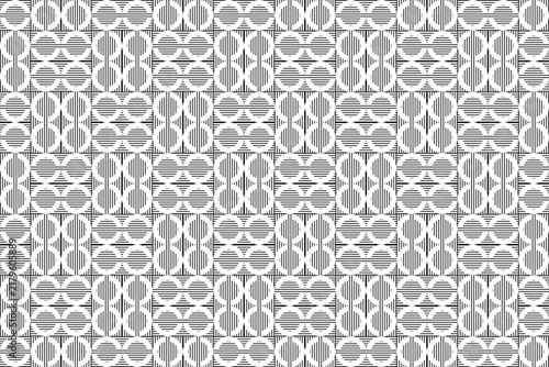 Monochrome Striped Arc Geometric Pattern Background