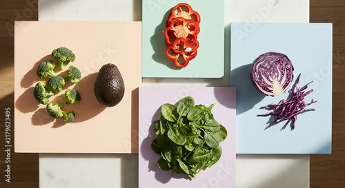 Fresh Organic Vegetables and Healthy Food Arranged on a Rustic Wooden Table for Vegetarian Cooking and Natural Lifestyle