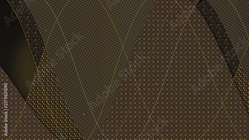 Tapety artystyczne Abstract Geometric Waves with Textured Patterns Illustration