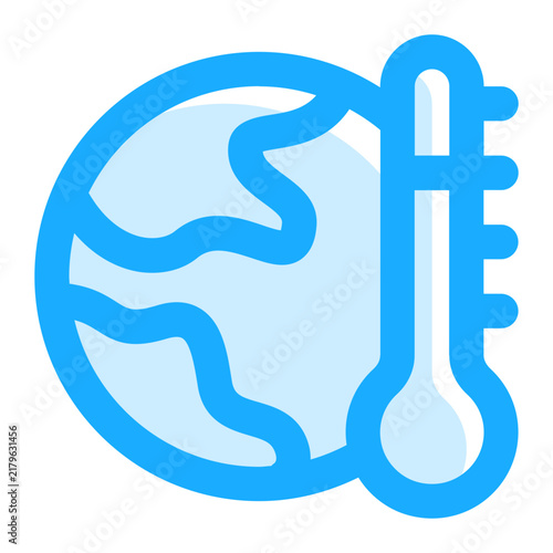 Global Warming Icon Illustration
