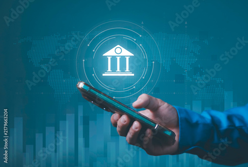 Фотография Banking, Economic, digital finance, financial services, technology and connectivity